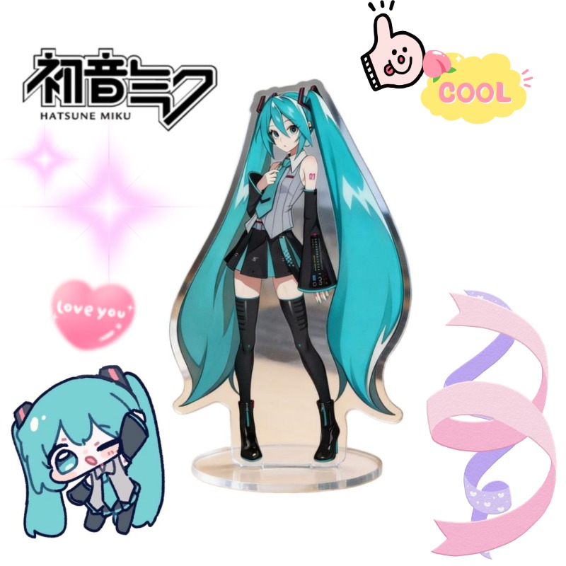 Event Support - 初音ミク 10 センチメートルアクリルスタンドかわいいアニメキャラクタースタンディー HD プリントデスクトップ装飾装飾コレクションファンへのギフト