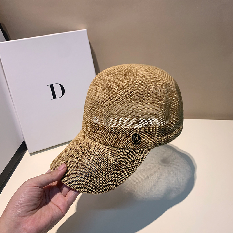 Paper Straw Color - 新しい男性と女性の屋外カジュアル通気性野球帽日焼け止め夏調節可能な無地太陽の帽子 UV 保護キャップ
