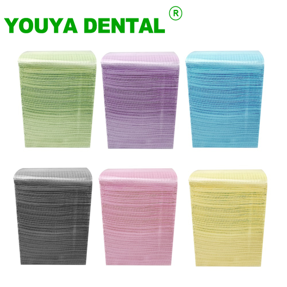 Table Cloth Disposable - 125 ピース/バッグ使い捨て防水タトゥークリーンパッドタトゥーよだれかけテーブルカバー歯科ナプキン胸タオル歯科医よだれかけアクセサリー