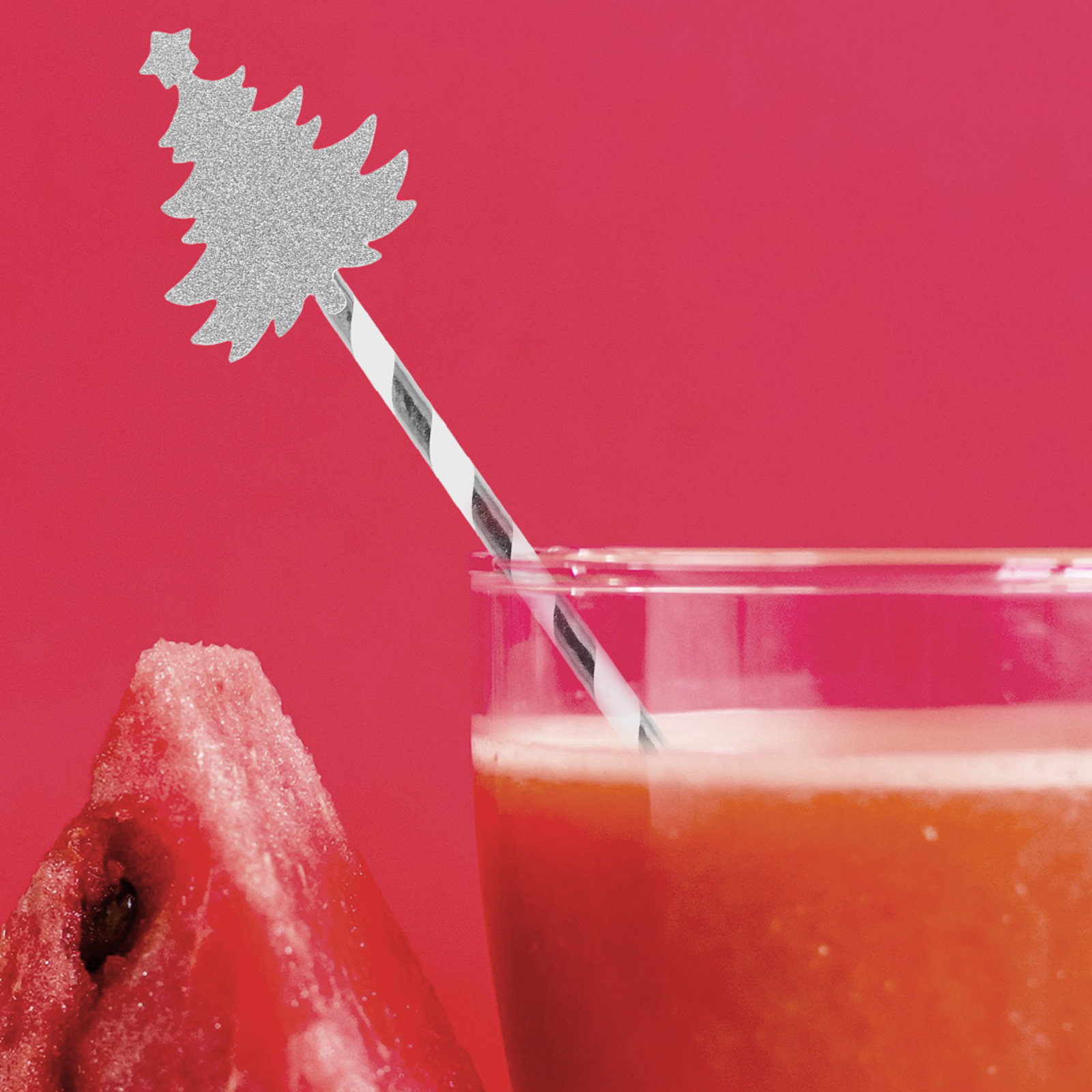 Paper Straw Color - 25本 クリスマスツリーデザイン紙ストロー カラフルなストライプ使い捨てストロー ホリデーパーティー お祝いの集まり用