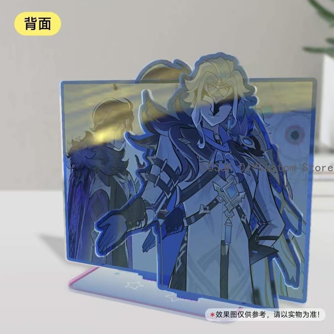 Event Support - ゲーム原神インパクトドットーレ X パンタローネ CP コスプレレーザーアクリルスタンドモデルプレートデスク装飾スタンディングサインデスクトップマスコットギフト