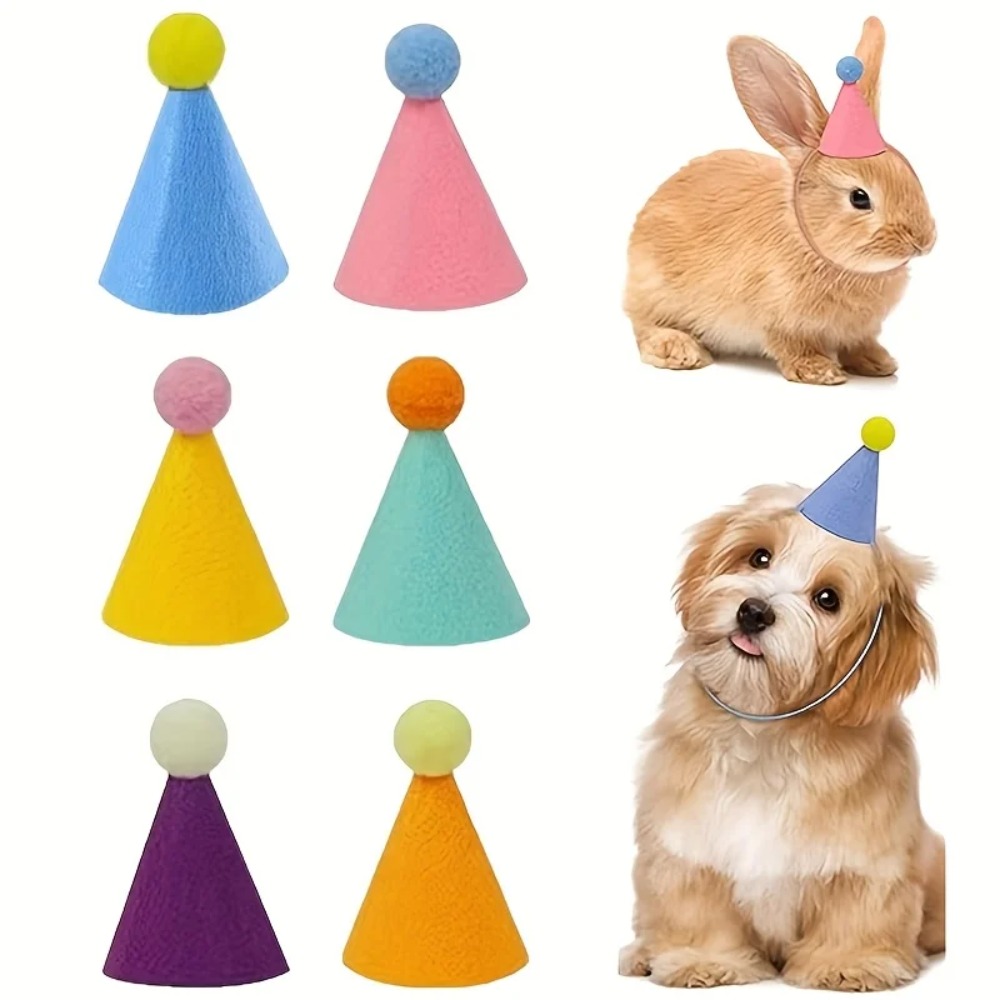 Party Hat Cone - ミニパーティーハット6個：誕生日、結婚式、ハロウィン、クリスマス、大晦日用の軽量で丈夫な円錐形の帽子。
