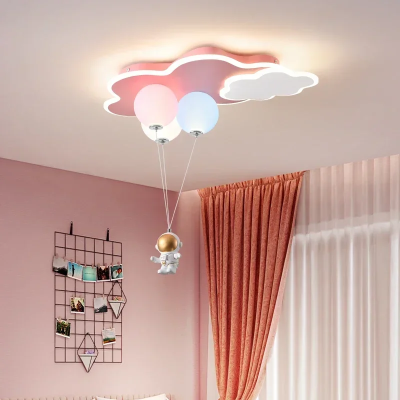 Led Balloon Light - クリエイティブなバルーンシャンデリア 子供部屋/学習室用 クラウド/飛行機型ペンダントライト リモコン付き インテリア照明