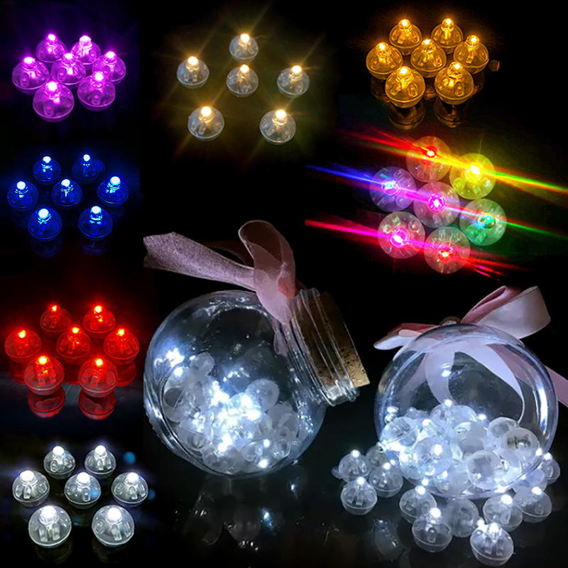 Led Balloon Light - 10 個ミニ LED バルーンライトカラフルな点滅発光タンブラーボールランプランタンライトクリスマスウェディングパーティーの装飾