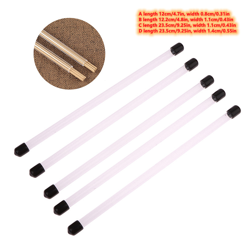 Centerpiece Stick - 透明アクリル収納チューブ,4サイズ,1g, 2g, 4g, 10g, 5個