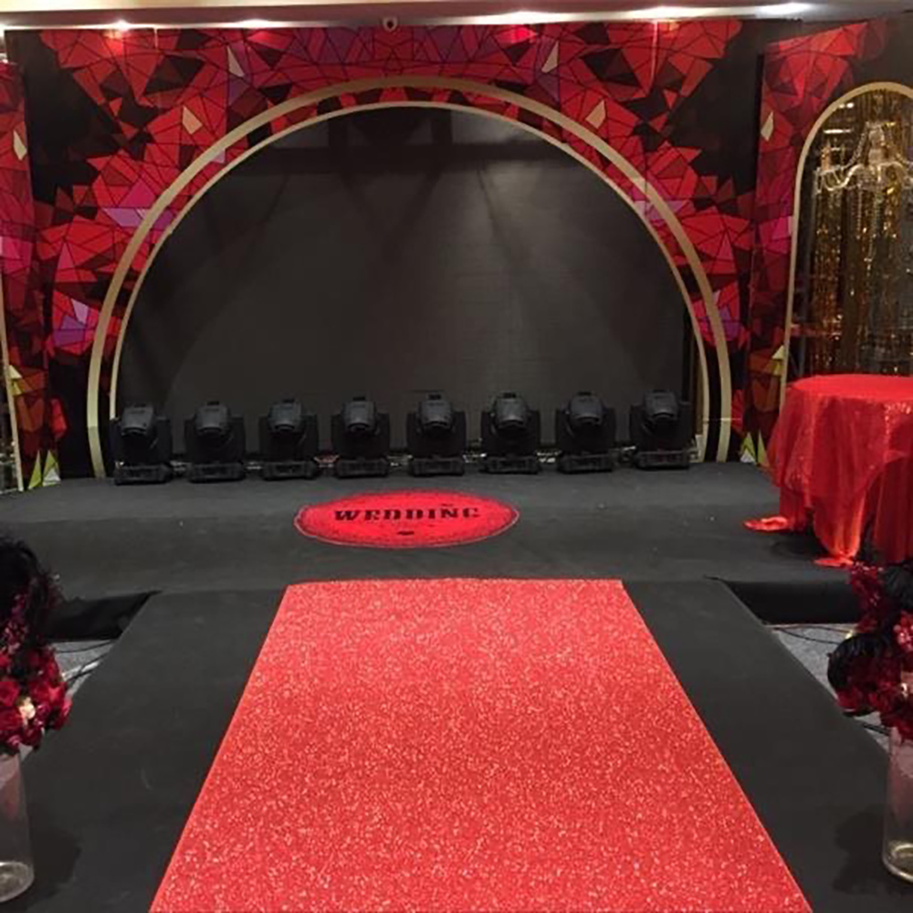 Flower Wall Panel - モダンでおしゃれなステージダンスフロア、結婚式の背景壁装飾フラワーパネルダンスカーペット
