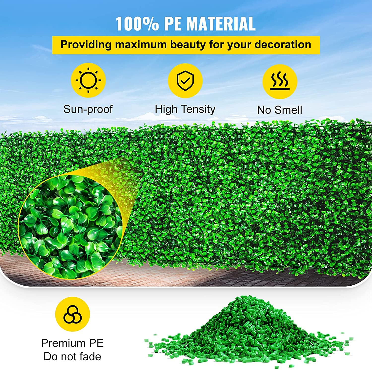 SucceBuy 人工植物壁装飾ツゲの生垣壁パネル家の装飾偽 - Flower Wall Panel のレビューと価格