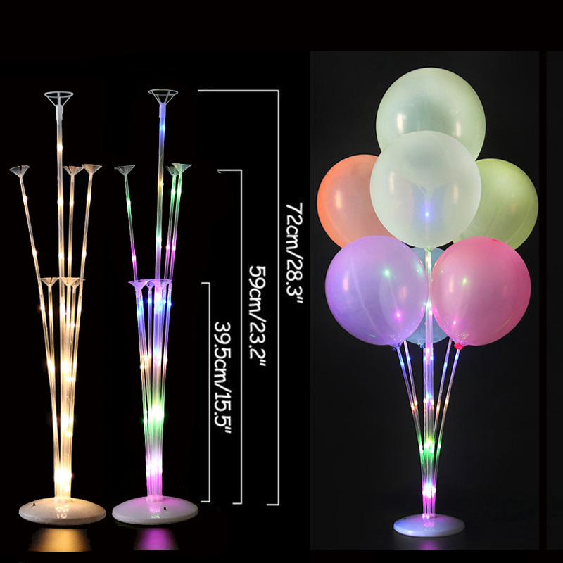 1/2 セット Led ライトエアボールスタンドホルダー列子 - Led Balloon Light のレビューと価格