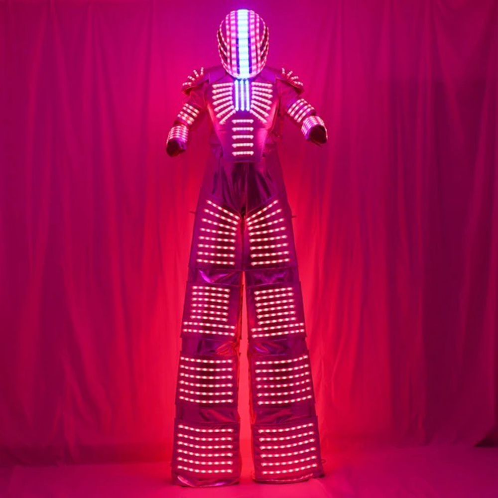 大人用LEDロボットコスチューム、光るDJパーティー衣装、ラ - Event Party Dj のレビューと価格