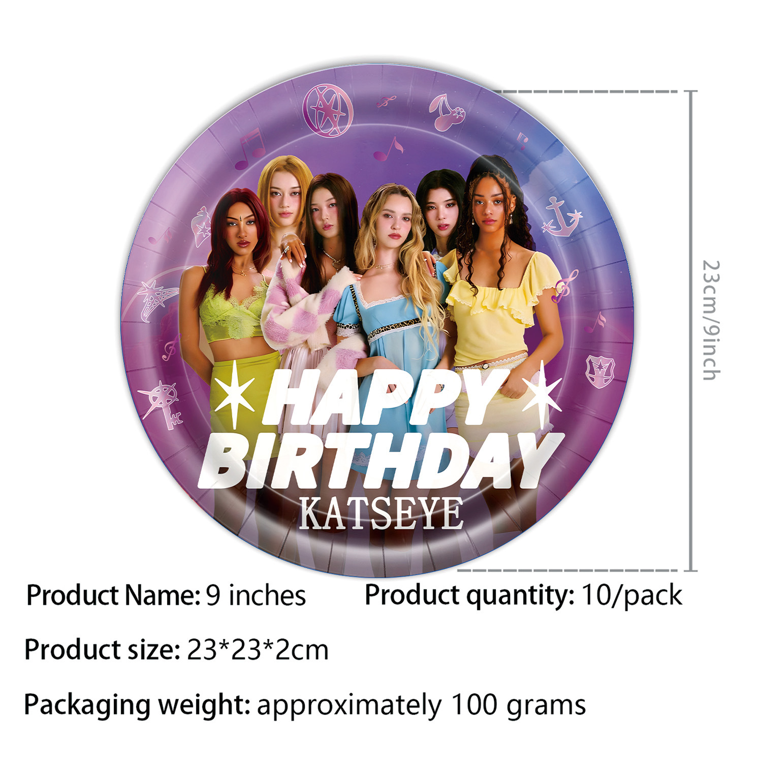 K&Katseye アイドル誕生日パーティー用品デコレーショ - Led Balloon Light のレビューと価格