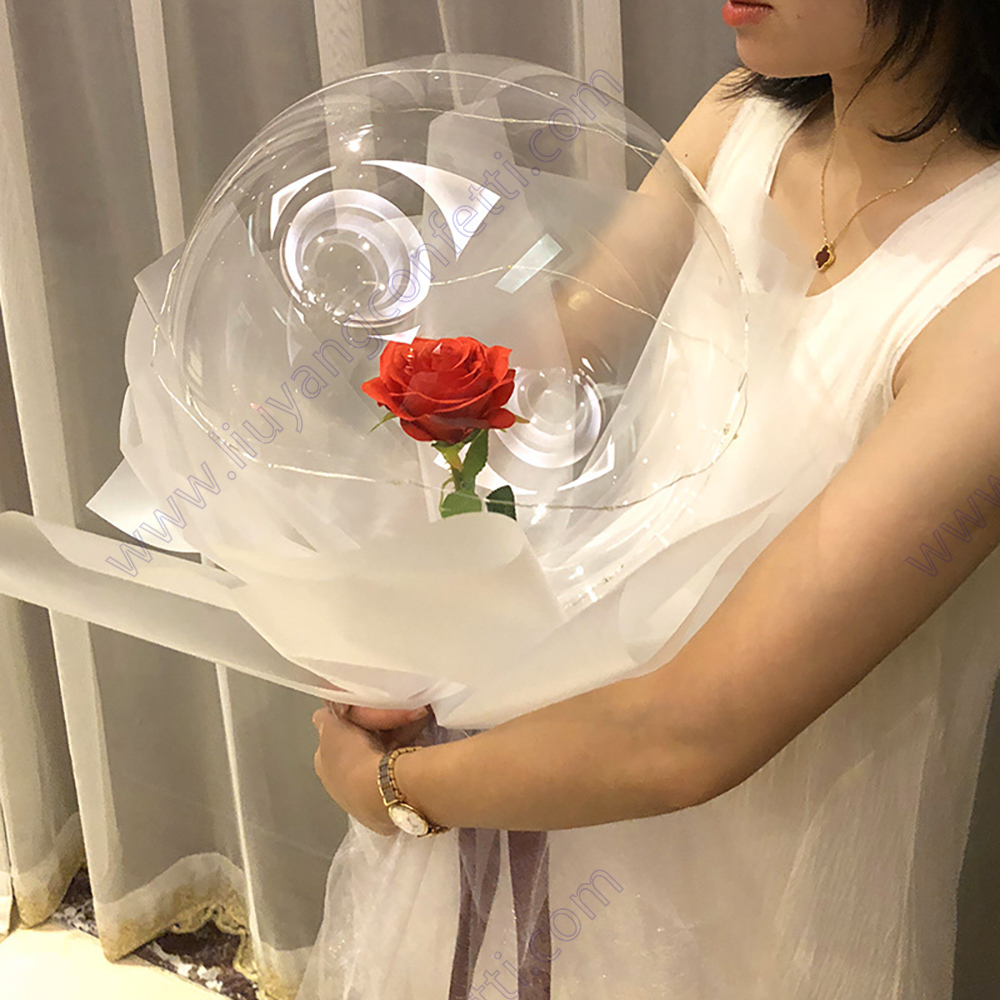 バラの形をした風船,バレンタインデー,結婚式,誕生日,装飾用 - Led Balloon Light のレビューと価格