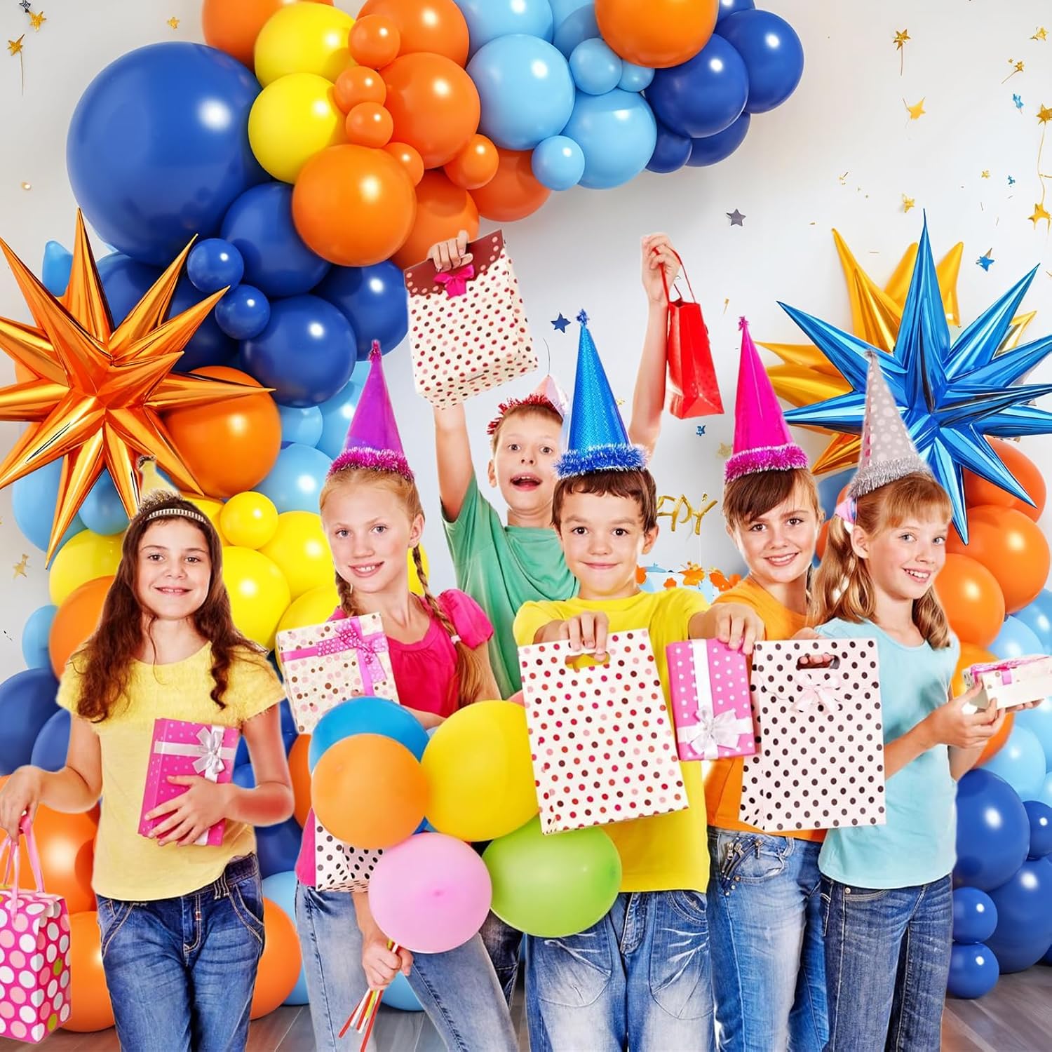 ファンタジーバルーンアーチキット、オレンジサファイアブルーひ - Balloon Arch Kit のレビューと価格