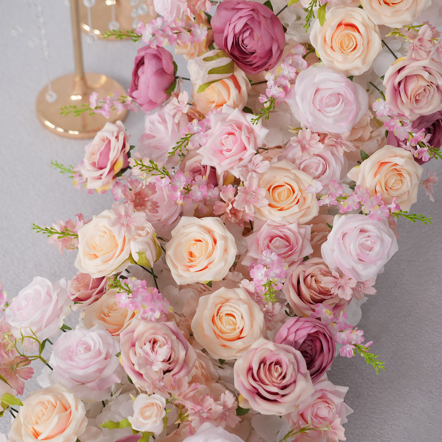 Uflower 高級造花列誕生日パーティーセンターピース結婚 - Flower Wall Panel のレビューと価格
