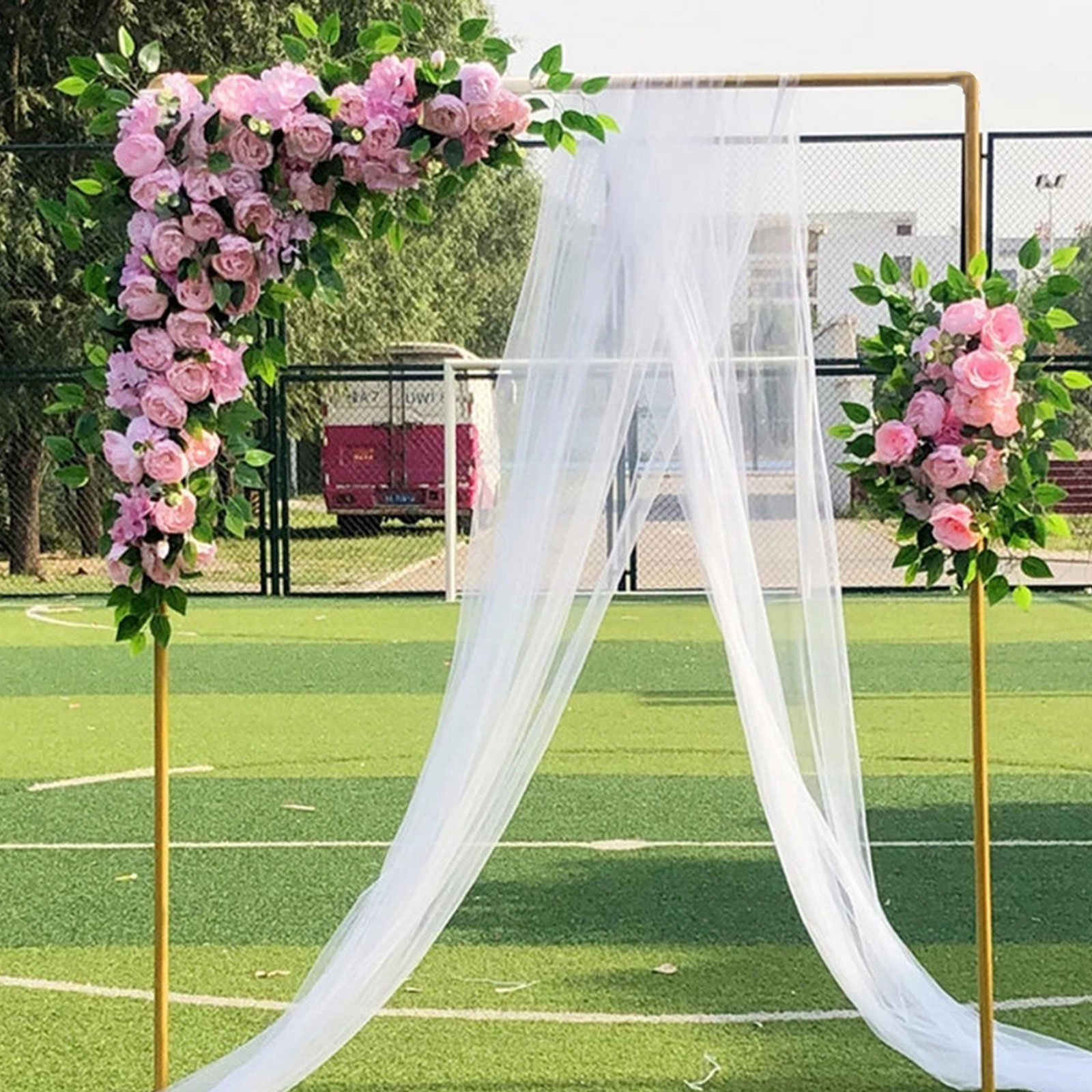 結婚式のための正方形の背景スタンド,金色の風船のアーチ,金属 - Balloon Arch Kit のレビューと価格
