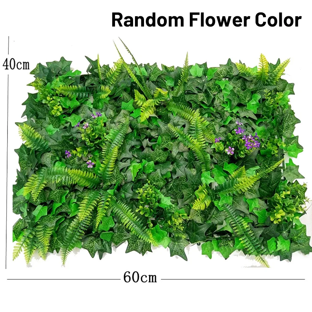 40*60 センチメートル人工芝生植物草壁の背景花人工緑の草 - Flower Wall Panel のレビューと価格