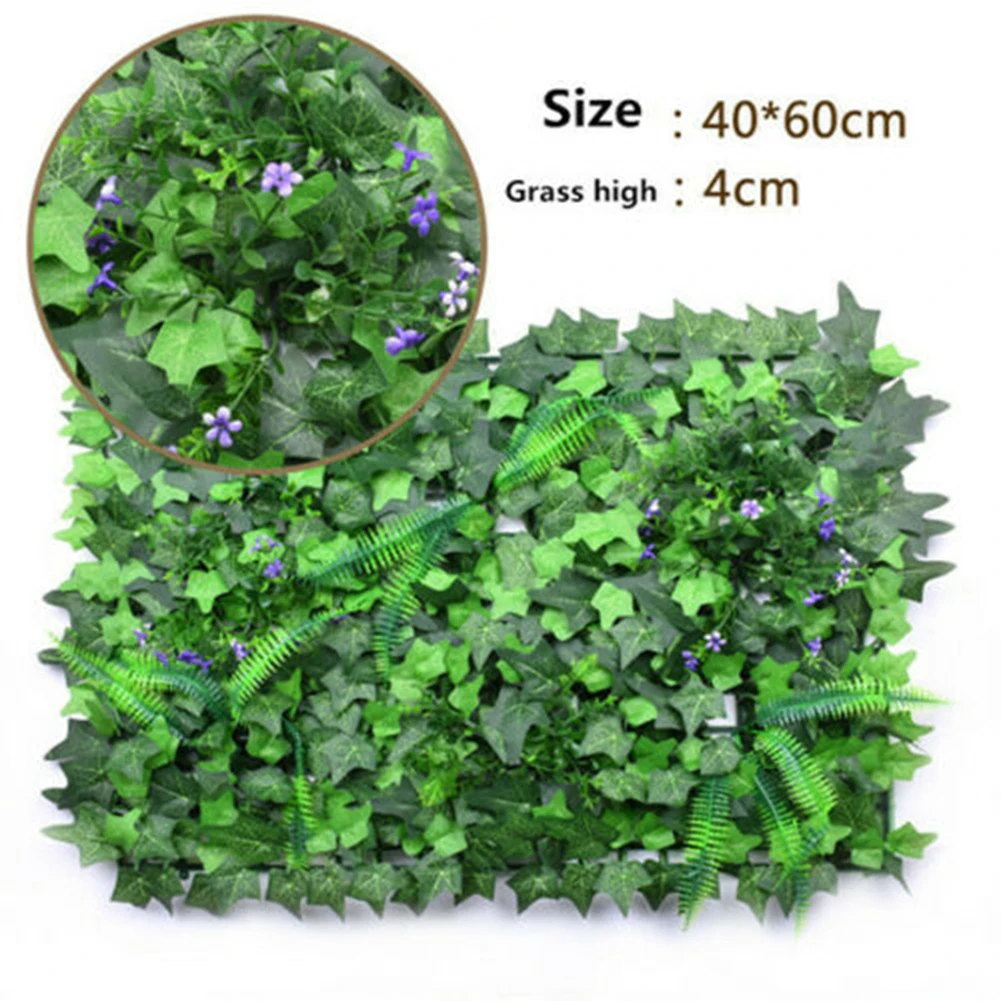 40*60 センチメートル人工芝生植物草壁の背景花人工緑の草 - Flower Wall Panel のレビューと価格
