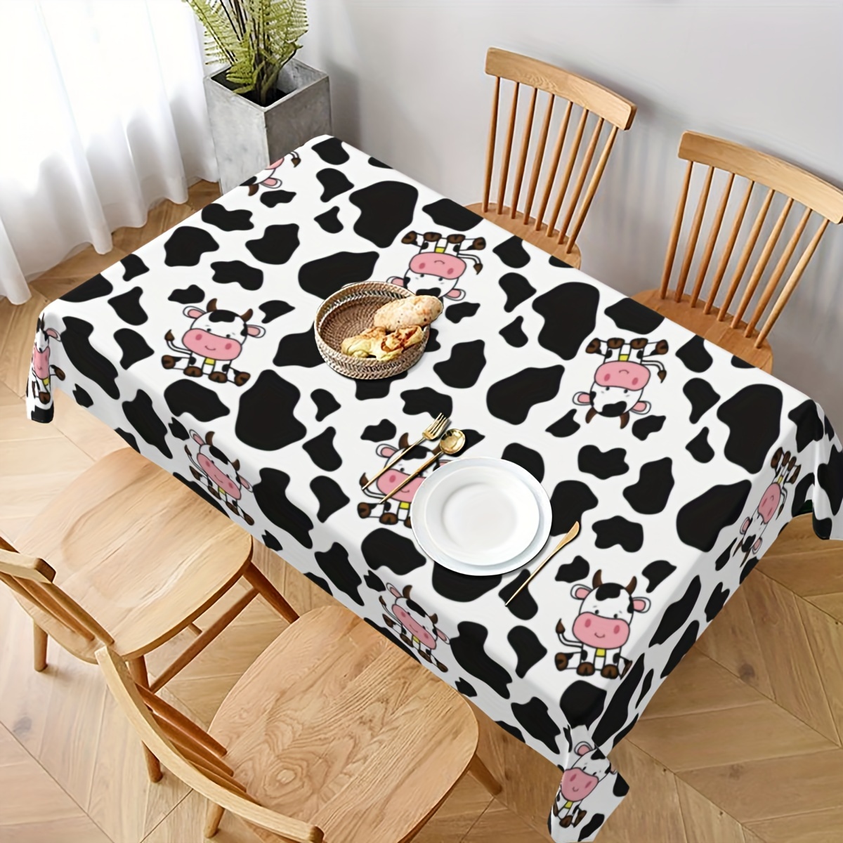 1pc 牛農場動物テーマピクニックパーティー用品使い捨てプラ - Table Cloth Disposable のレビューと価格