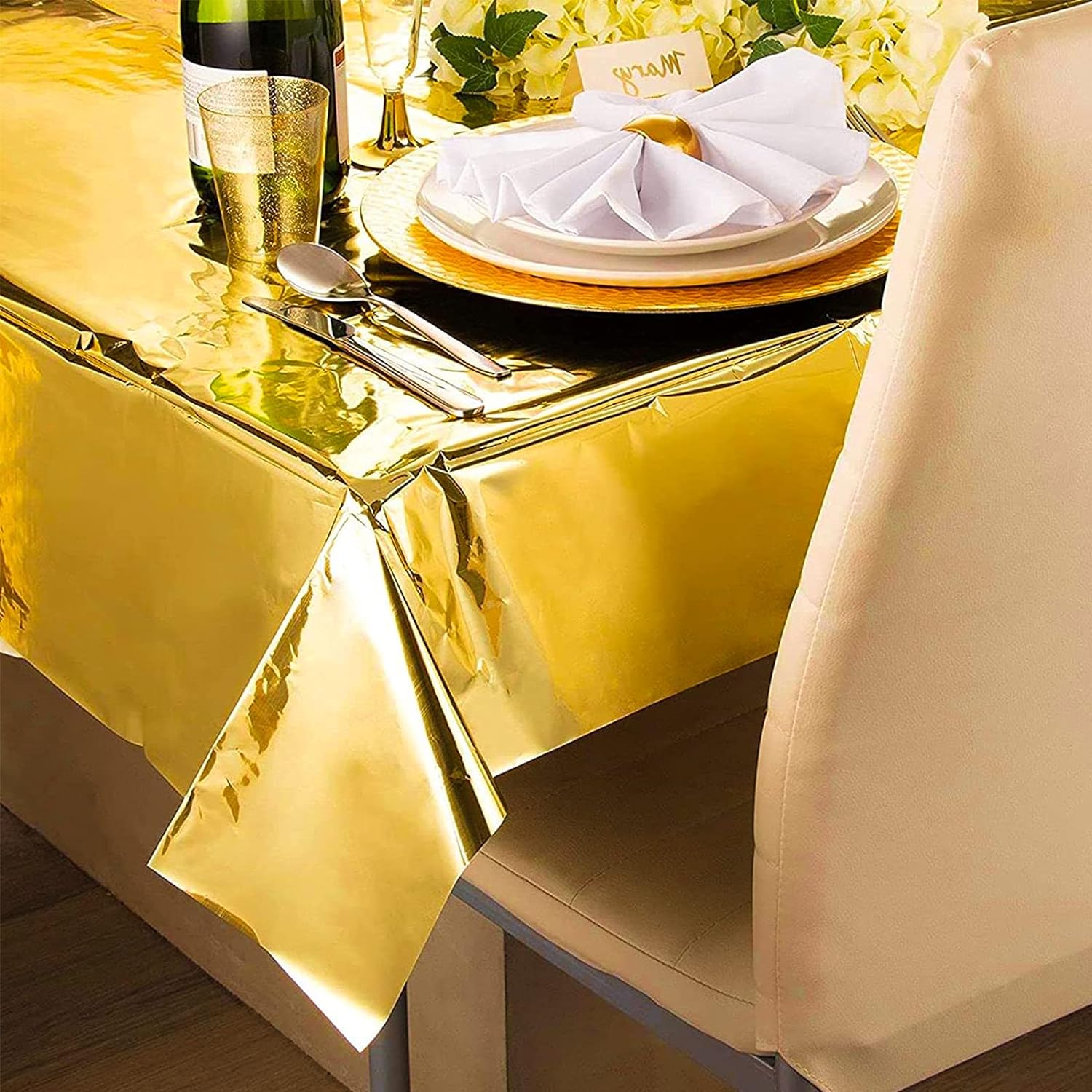ピンクゴールドの使い捨てテーブルクロス,誕生日パーティー,結 - Table Cloth Disposable のレビューと価格