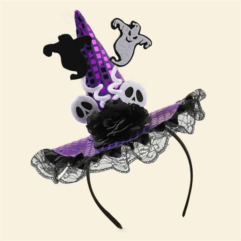 スパイダーハロウィン魔女帽子ヘッドバンドゴーストパンプキンハ - Party Hat Cone のレビューと価格