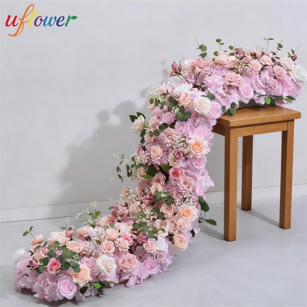 Uflower造花フラワーロウウェディングアレンジメントデコ - Flower Wall Panel のレビューと価格