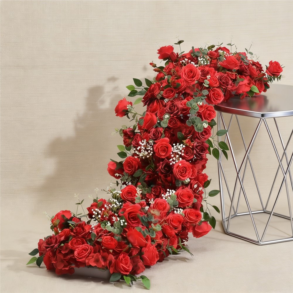Uflower造花フラワーロウウェディングアレンジメントデコ - Flower Wall Panel のレビューと価格