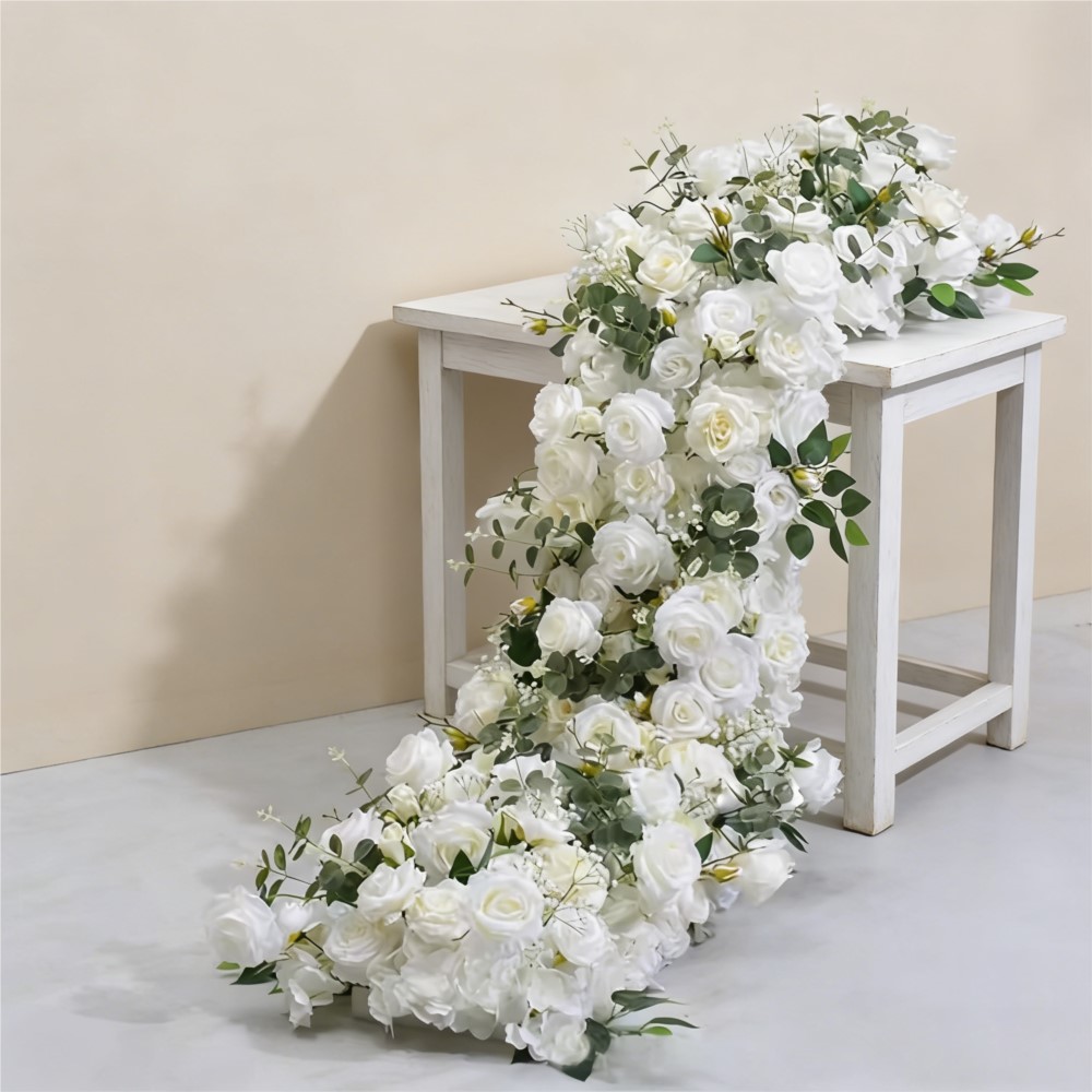 Uflower造花フラワーロウウェディングアレンジメントデコ - Flower Wall Panel のレビューと価格