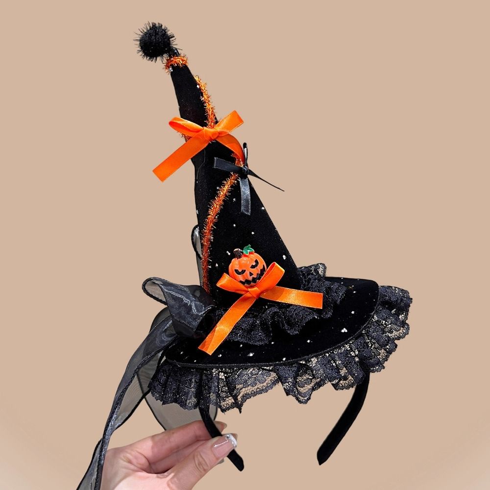 興味深いスパイダーハロウィンウィッチハットヘッドバンドパンプ - Party Hat Cone のレビューと価格
