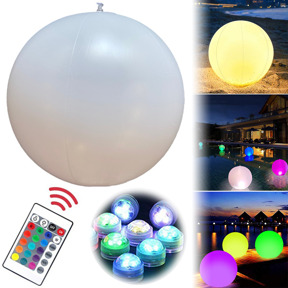 1-4 個のフローティングプールライト 16 色 LED 発 - Led Balloon Light のレビューと価格