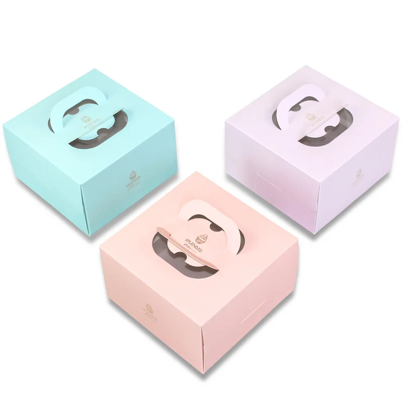 5個入り 8インチ ケーキボックス 窓付きハンドル クラフト - Party Event Supplier のレビューと価格