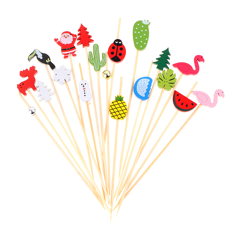 使い捨て竹串,50または100個,台所用品,カップケーキ,カ - Centerpiece Stick のレビューと価格
