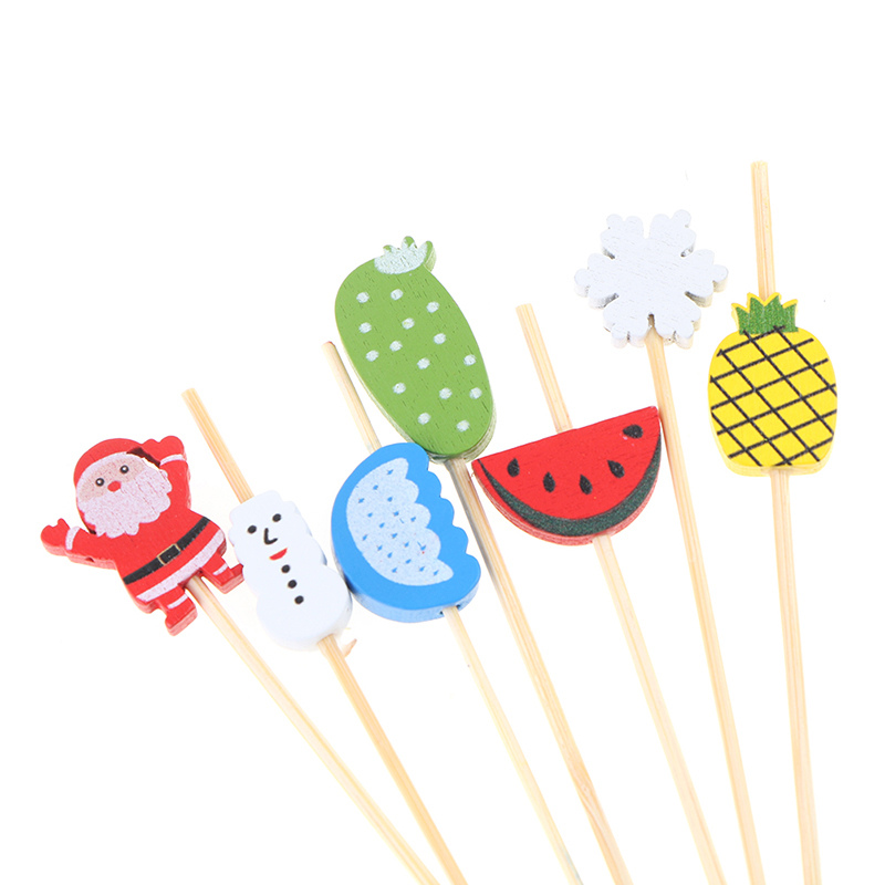 使い捨て竹串,50または100個,台所用品,カップケーキ,カ - Centerpiece Stick のレビューと価格