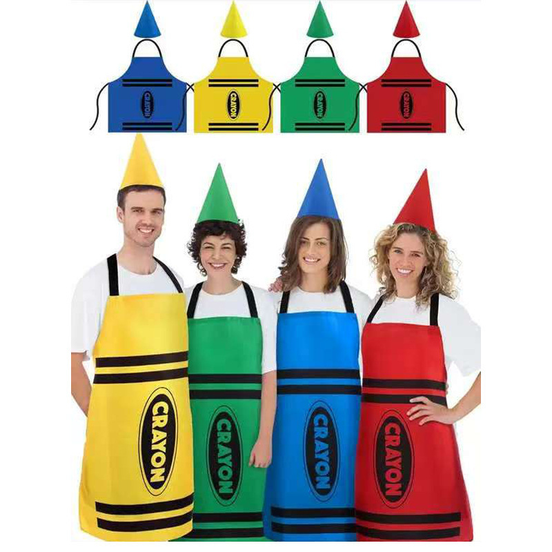 カラフルなクレヨンをテーマにしたノームセット - 子供の誕生 - Party Hat Cone のレビューと価格