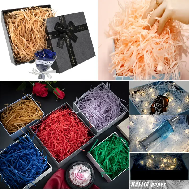 ラフィラフィシュレッドラフィアギフト用、ラフィ、ラフィア、紙 - Paper Straw Color のレビューと価格