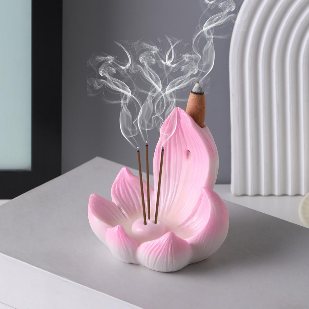 蓮の花の香炉、テーブルセンターピース、逆流香炉、樹脂製香コー - Centerpiece Stick のレビューと価格
