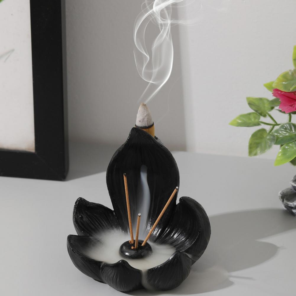 蓮の花の香炉、テーブルセンターピース、逆流香炉、樹脂製香コー - Centerpiece Stick のレビューと価格