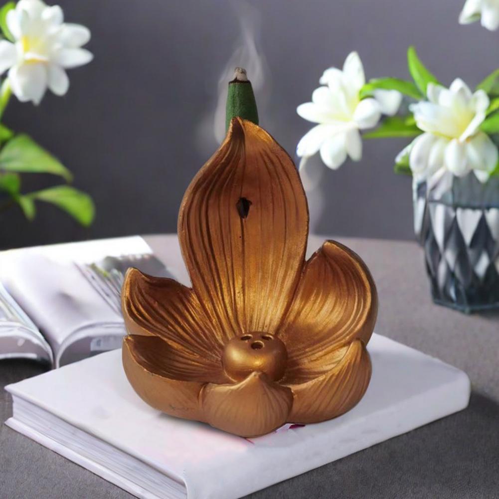 蓮の花の香炉、テーブルセンターピース、逆流香炉、樹脂製香コー - Centerpiece Stick のレビューと価格