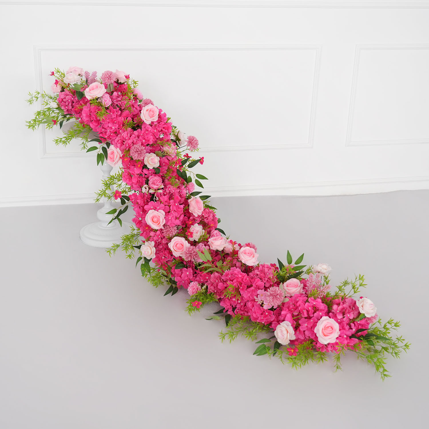 Uflower 1 メートル/2 メートルピンクローズアジサ - Flower Wall Panel のレビューと価格