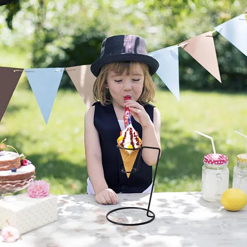アイスクリームコーンホルダー黒鉄綿菓子スタンドホームアイアン - Cotton Candy Cone のレビューと価格