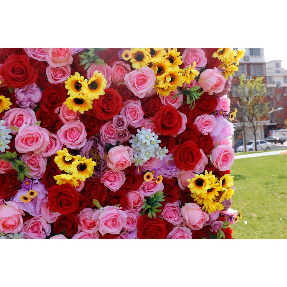 FSDKXプロミスウェディングイベントセンターピースレッドフ - Flower Wall Panel のレビューと価格