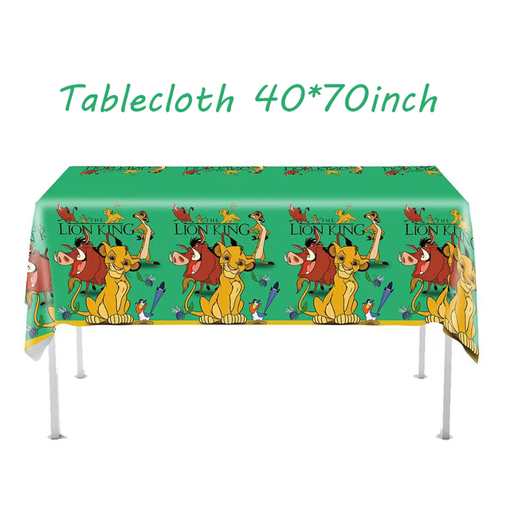 シンバ ライオンキング テーブルクロス 誕生日パーティー 長 - Table Cloth Disposable のレビューと価格