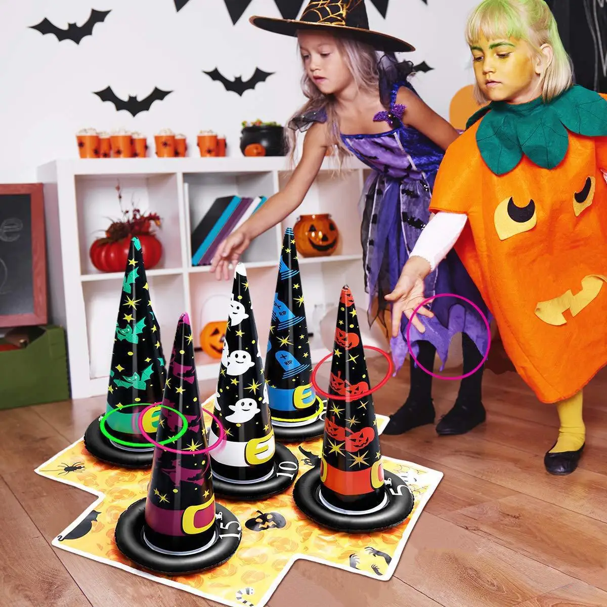 1-10セット ハロウィン インフレータブルトスリングセット - Party Hat Cone のレビューと価格