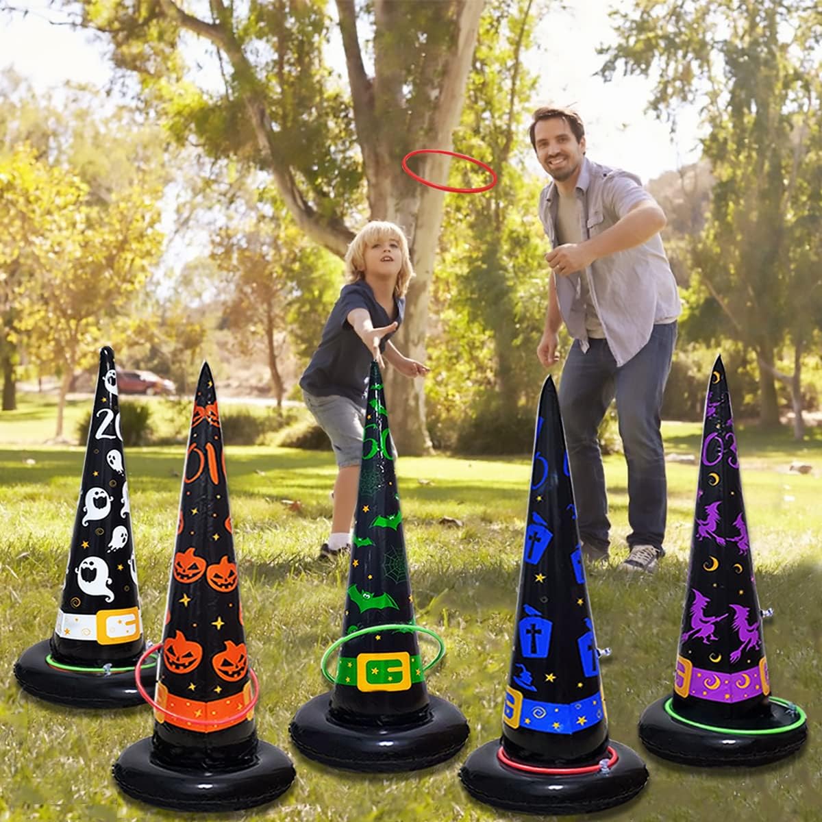 1-10セット ハロウィン インフレータブルトスリングセット - Party Hat Cone のレビューと価格